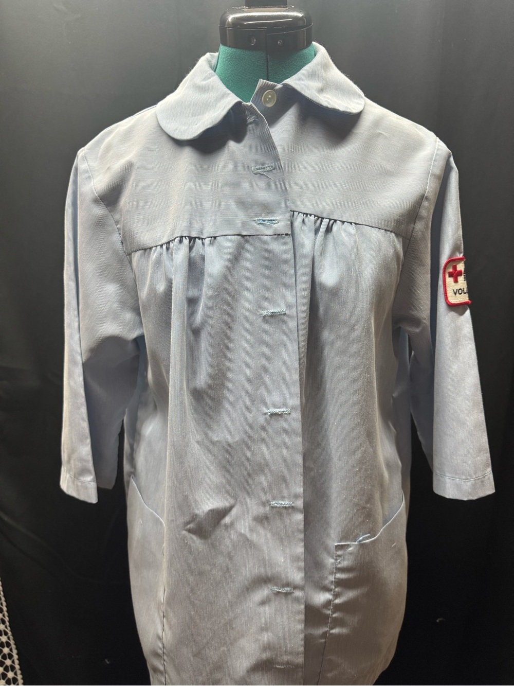 Source Unknown Light Blue Women's Button-Down Volunteer Shirt